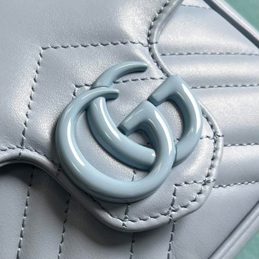 Gucci GG Marmont Belt Bag Light Blue - Image 4