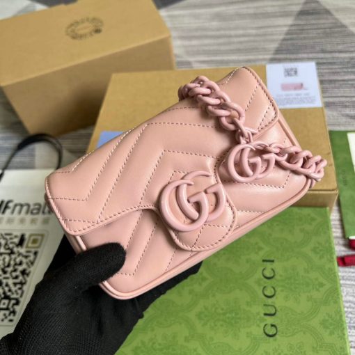 Gucci GG Marmont Belt Bag Light Pink - Image 4