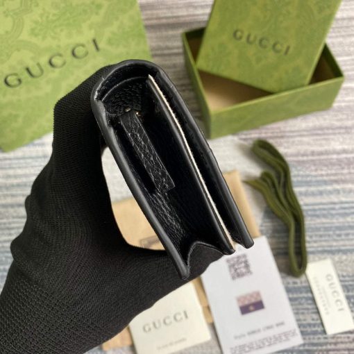 Gucci GG Marmont Card Case Wallet Black - Image 3