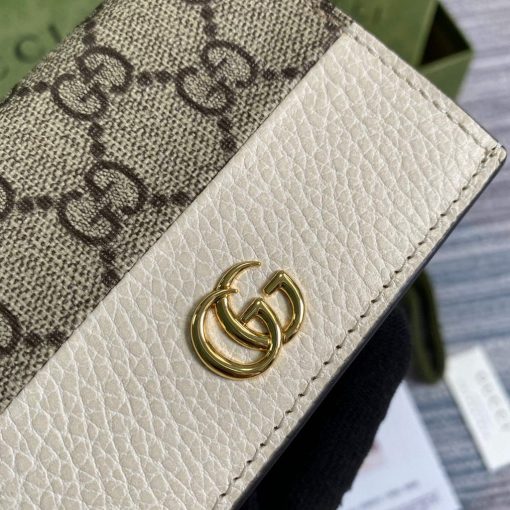 Gucci GG Marmont Card Case Wallet White - Image 5