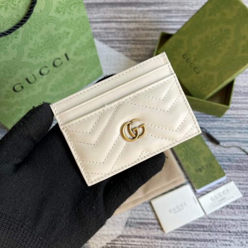 Gucci GG Marmont Card Case White