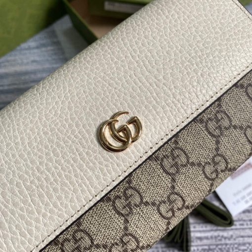 Gucci GG Marmont Chain Wallet White - Image 5