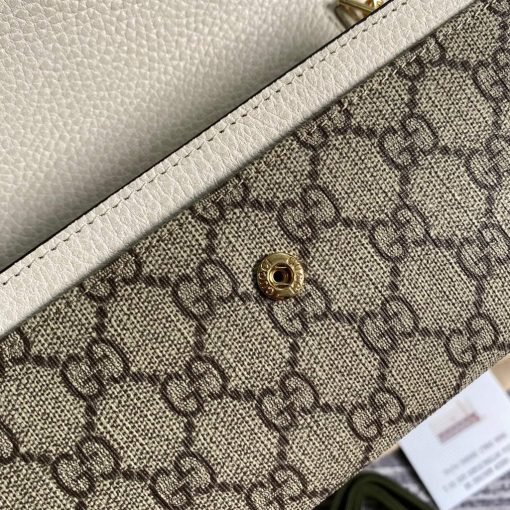 Gucci GG Marmont Chain Wallet White - Image 7