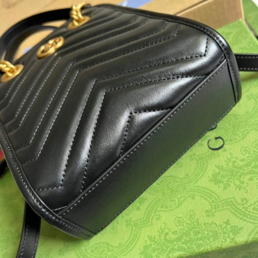 Gucci GG Marmont Matelassé Mini Bag Black - Image 6