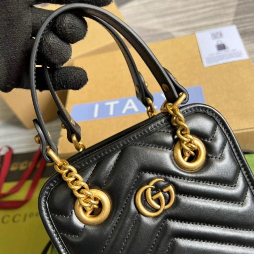 Gucci GG Marmont Matelassé Mini Bag Black - Image 7