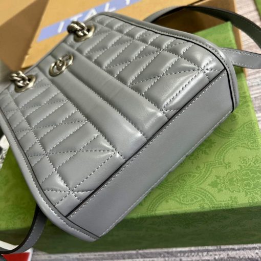 Gucci GG Marmont Matelassé Mini Bag Gray - Image 5