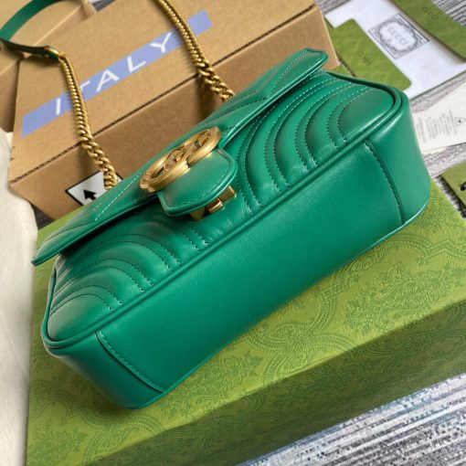 Gucci GG Marmont Matelassé Mini Bag Green - Image 6