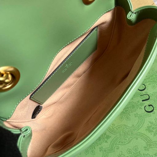 Gucci GG Marmont Matelassé Mini Tote Bag Light Green - Image 9