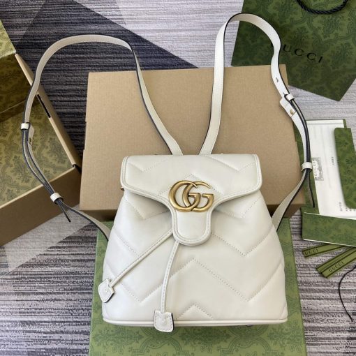 Gucci GG Marmont Mini Backpack White