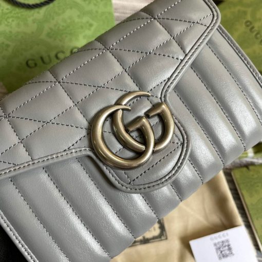 Gucci GG Marmont Mini Bag Grey - Image 4