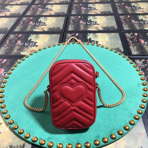 Gucci GG Marmont Mini Bag Red - Image 2