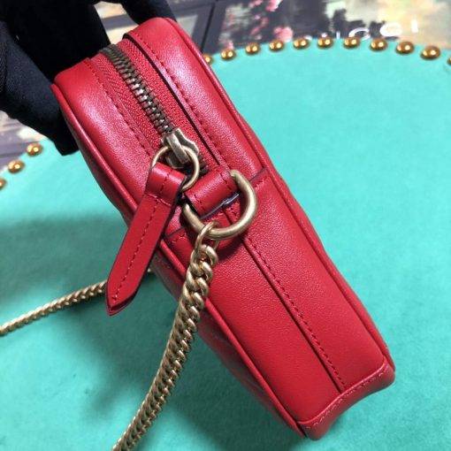 Gucci GG Marmont Mini Bag Red - Image 5