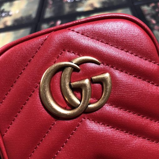 Gucci GG Marmont Mini Bag Red - Image 6