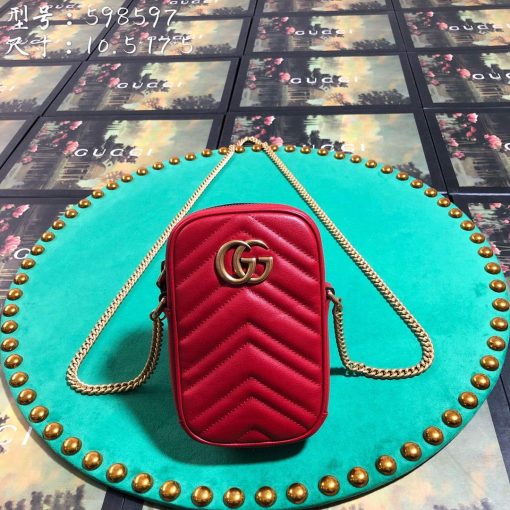 Gucci GG Marmont Mini Bag Red