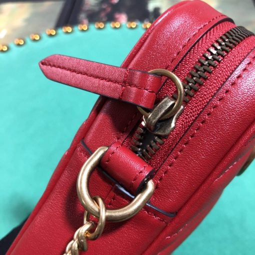 Gucci GG Marmont Mini Bag Red - Image 8