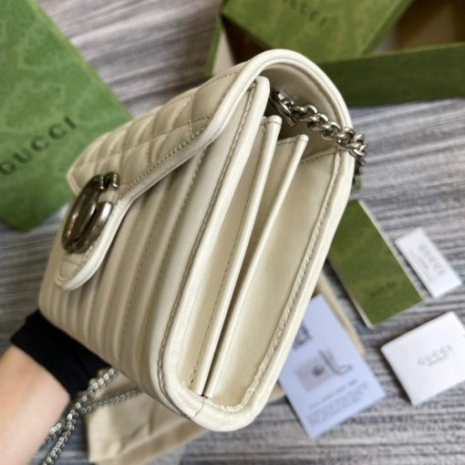 Gucci GG Marmont Mini Bag White - Image 5