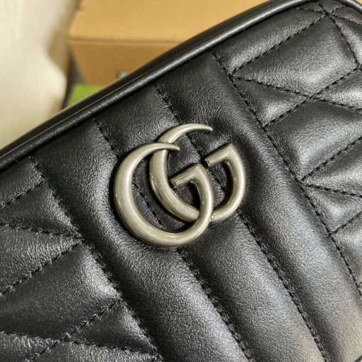 Gucci GG Marmont Mini Shoulder Bag Black - Image 4