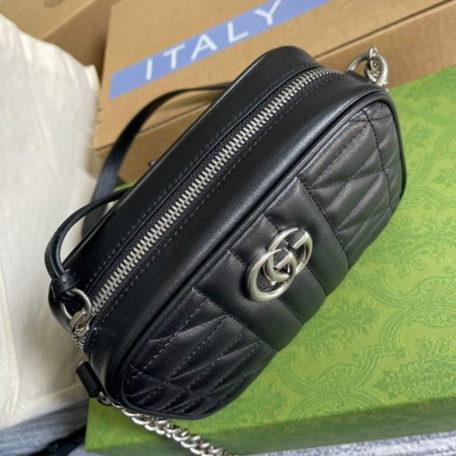 Gucci GG Marmont Mini Shoulder Bag Black - Image 5