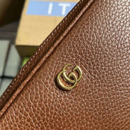 Gucci GG Marmont Mini Shoulder Bag Brown - Image 6