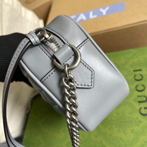 Gucci GG Marmont Mini Shoulder Bag Gray - Image 3