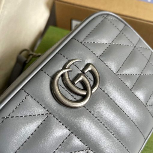 Gucci GG Marmont Mini Shoulder Bag Gray - Image 4