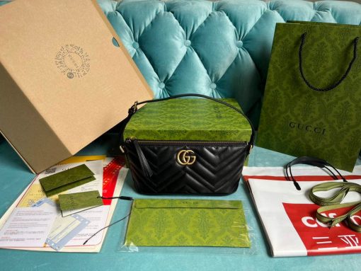 Gucci GG Marmont Shoulder Bag Black - Image 9