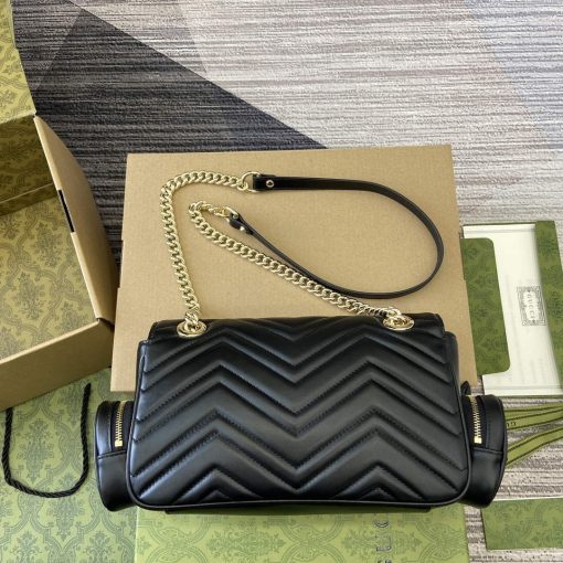 Gucci GG Marmont Small Multi Pocket Bag Black - Image 2