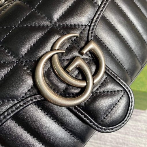 Gucci GG Marmont Small Shoulder Bag Black - Image 4