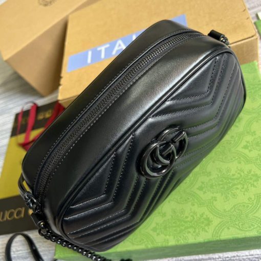 Gucci GG Marmont Small Shoulder Bag Black - Image 4