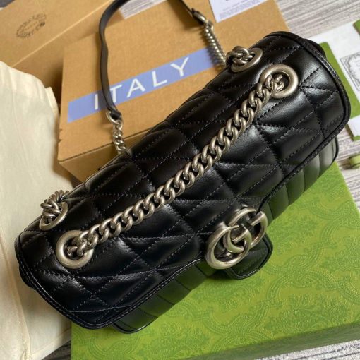 Gucci GG Marmont Small Shoulder Bag Black - Image 7