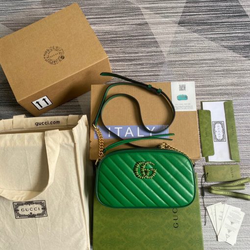 Gucci GG Marmont Small Shoulder Bag Green - Image 2