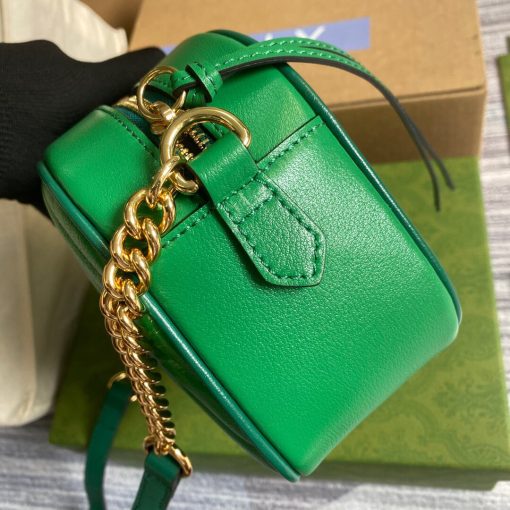 Gucci GG Marmont Small Shoulder Bag Green - Image 4