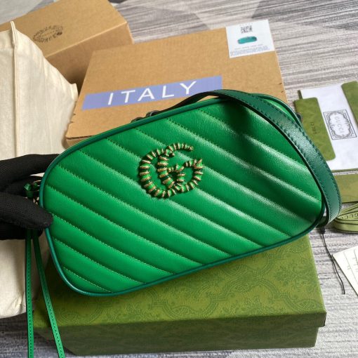 Gucci GG Marmont Small Shoulder Bag Green