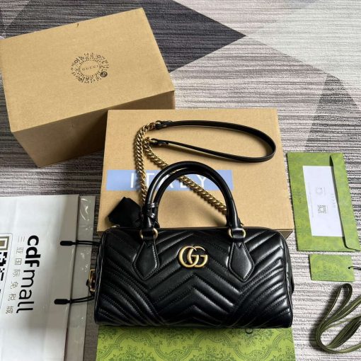 Gucci GG Marmont Small Top Handle Bag Black