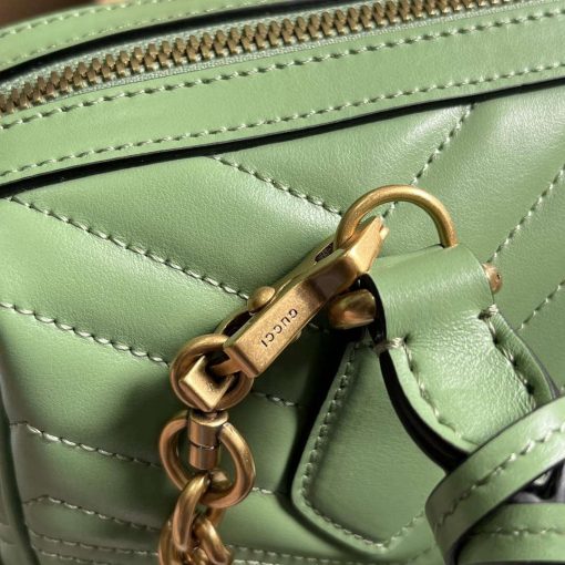 Gucci GG Marmont Small Top Handle Bag Green - Image 8