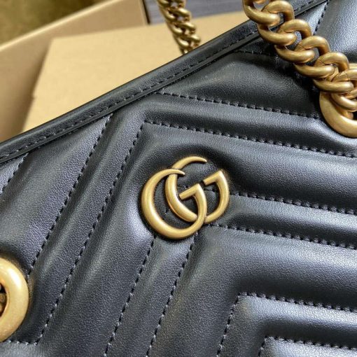 Gucci GG Marmont Small Tote Bag Black - Image 5