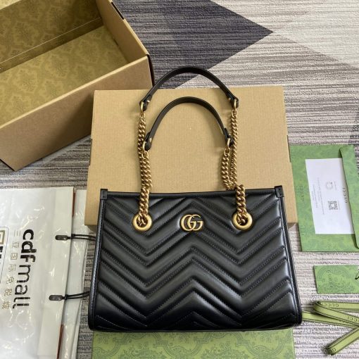 Gucci GG Marmont Small Tote Bag Black