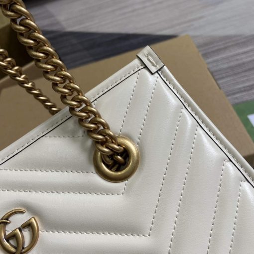 Gucci GG Marmont Small Tote Bag White - Image 7