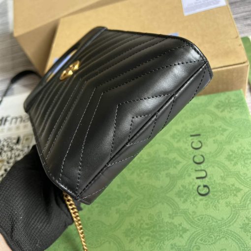 Gucci GG Marmont Top Handle Mini Bag Black - Image 6