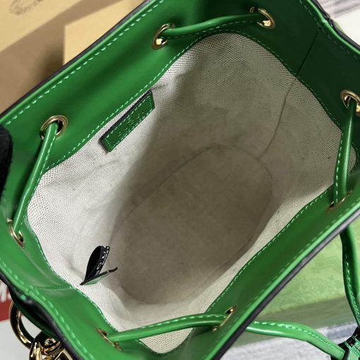 Gucci GG Matelassé Bucket Bag Green - Image 8