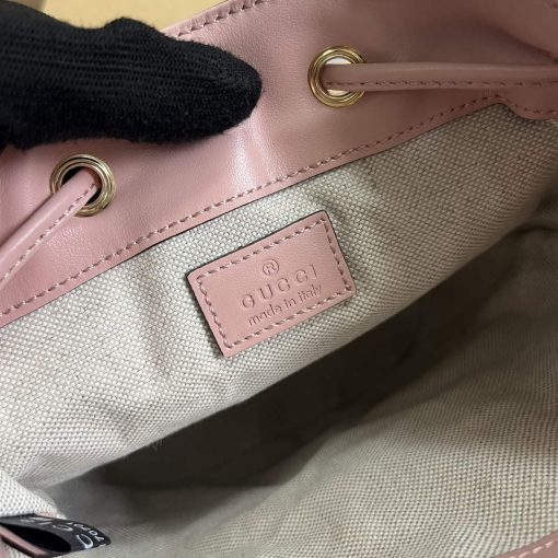 Gucci GG Matelassé Bucket Bag Light Pink - Image 9