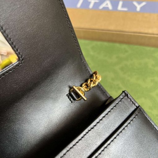 Gucci GG Matelassé Chain Wallet Black - Image 8