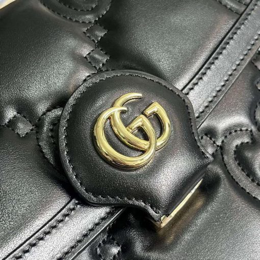 Gucci GG Matelassé Handbag Black - Image 5