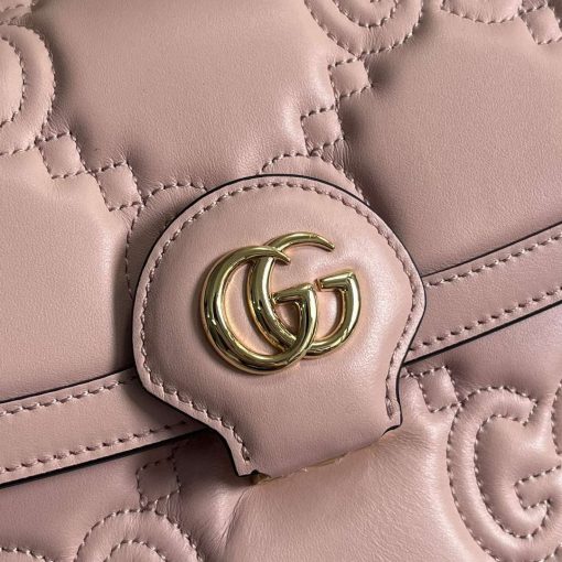 Gucci GG Matelassé Handbag Pink - Image 5