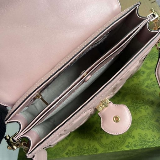 Gucci GG Matelassé Handbag Pink - Image 9