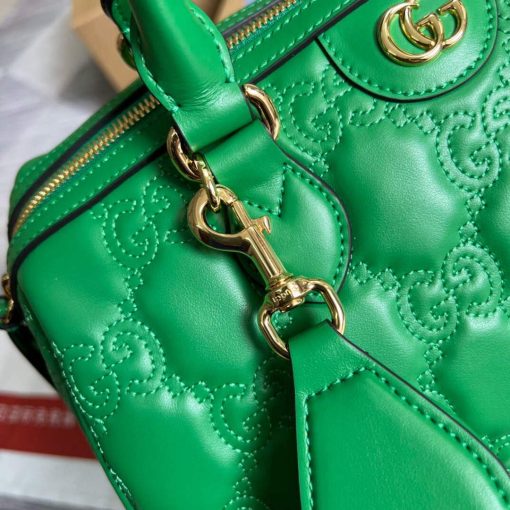 Gucci GG Matelassé Leather Shoulder Bag Bright Green - Image 5