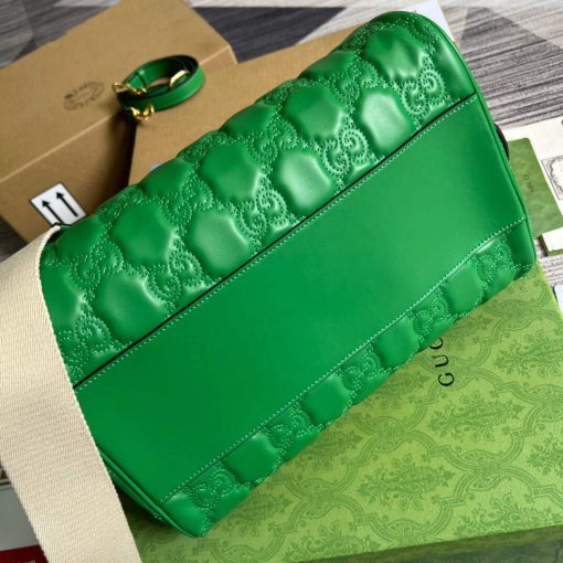 Gucci GG Matelassé Leather Shoulder Bag Bright Green - Image 7