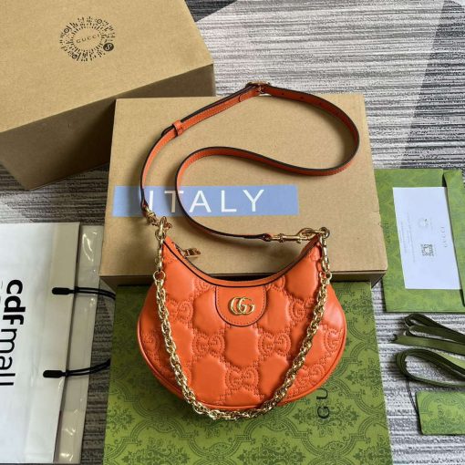 Gucci GG Matelassé Mini Bag Orange