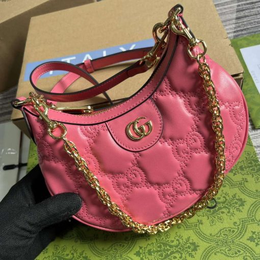 Gucci GG Matelassé Mini Bag Rose Pink - Image 4