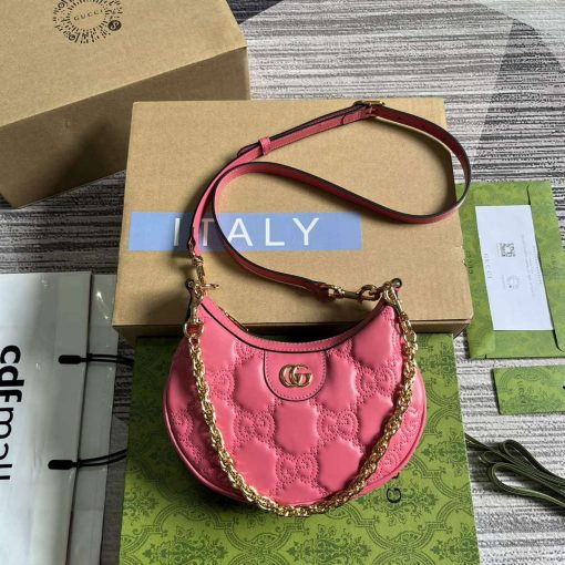 Gucci GG Matelassé Mini Bag Rose Pink